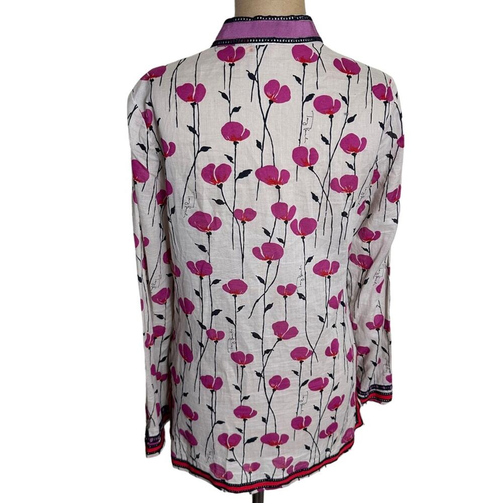 Tory Burch Red and White Floral Tunic - Picture 5 of 9